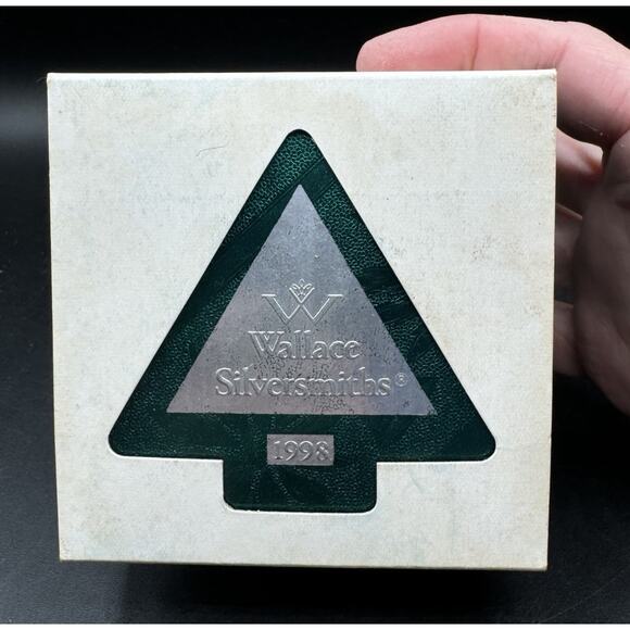 WALLACE SILVERSMITH 1998 ANNUAL CHRISTMAS SLEIGH BELL ORNAMENT -30D - Picture 2 of 12